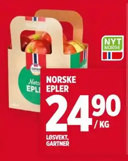 Meny NORSKE EPLER tilbud