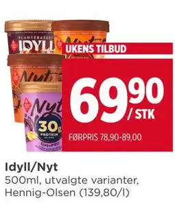 Meny Idyll/Nyt tilbud