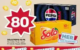 Matkroken SOLO/PEPSI 10 PK tilbud