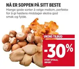 Meny NÅ ER SOPPEN PÅ SITT BESTE tilbud