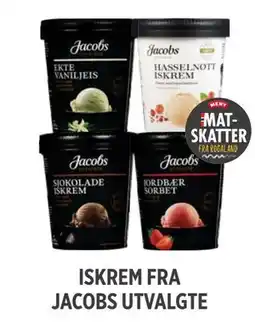 Meny ISKREM FRA JACOBS UTVALGTE tilbud