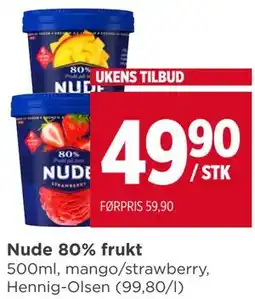Meny Nude 80% frukt tilbud