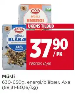 Meny Müsli tilbud