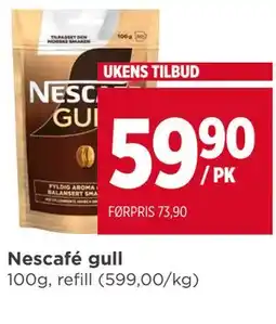 Meny Nescafé gull tilbud