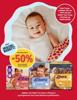 Matkroken Libero, Pampers og Änglamark bleier tilbud