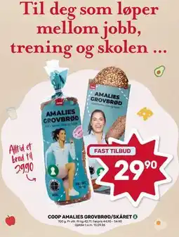 Matkroken COOP AMALIES GROVBRØD/SKÅRET tilbud
