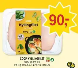 Coop Prix COOP KYLLINGFILET tilbud
