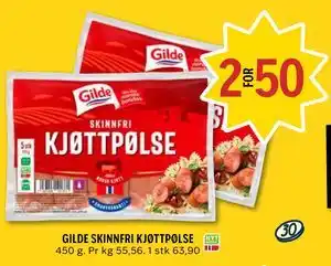 GILDE SKINNFRI KJØTTPØLSE