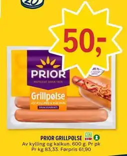 Coop Prix PRIOR GRILLPØLSE tilbud