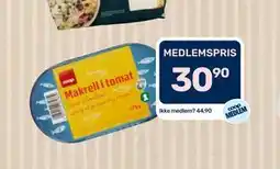 Coop Marked Coop Makrell i tomat tilbud