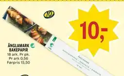 Coop Prix ÄNGLAMARK BAKEPAPIR tilbud