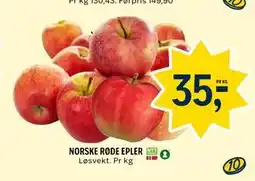 Coop Prix NORSKE RØDE EPLER tilbud