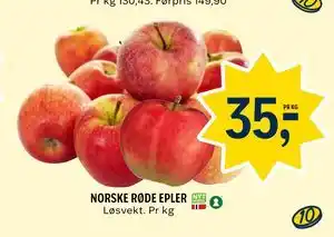 NORSKE RØDE EPLER
