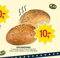 Coop Prix COOP FROKOSTBRØD tilbud