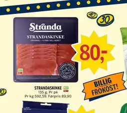 Coop Prix STRANDASKINKE tilbud