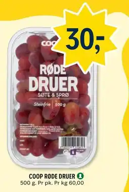 Coop Prix COOP RØDE DRUER tilbud