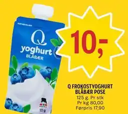 Coop Prix Q FROKOSTYOGHURT BLÅBÆR POSE tilbud