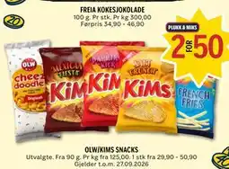 Coop Prix OLW/KIMS SNACKS tilbud