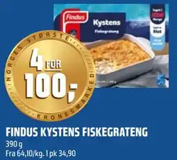 Coop Obs FINDUS KYSTENS FISKEGRATENG tilbud