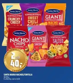Coop Obs SANTA MARIA NACHOS/TORTILLA tilbud