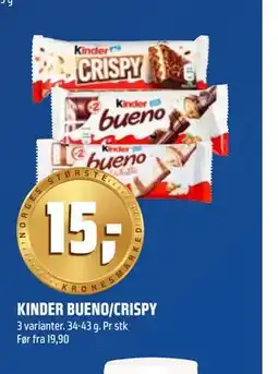 Coop Obs KINDER BUENO/CRISPY tilbud