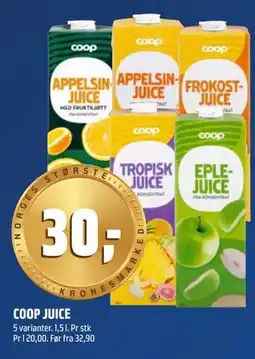 Coop Obs COOP JUICE tilbud