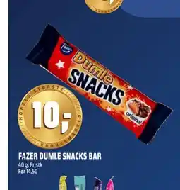 Coop Obs FAZER DUMLE SNACKS BAR tilbud