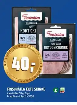 Coop Obs FINSBRÅTEN EKTE SKINKE tilbud