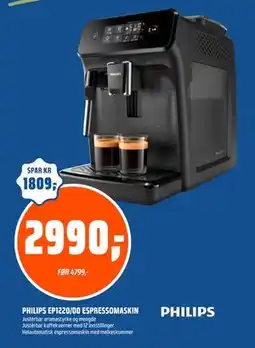 Coop Obs PHILIPS EP1220/00 ESPRESSOMASKIN tilbud