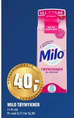 Coop Obs MILO TØYMYKNER tilbud