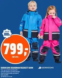 Coop Obs DIDRIKSONS BOARDMAN REGNSETT BARN tilbud