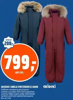 Coop Obs OKIDOKI SNØLIA VINTERDRESS BARN tilbud