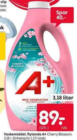 Rusta Vaskemiddel, flytende A+ Cherry Blossom tilbud