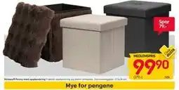 Rusta Sittepuff Penny med oppbevaring, Medlemspris tilbud