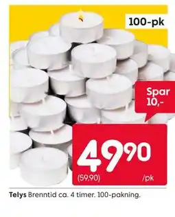 Rusta Telys tilbud