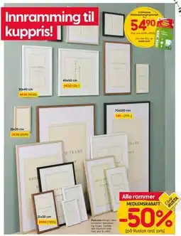 Rusta Rammer, Medlemspris tilbud