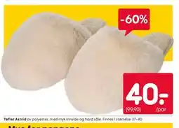 Rusta Tøfler Astrid tilbud