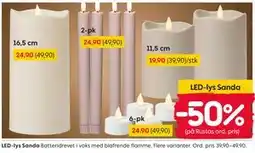 Rusta LED-lys Sanda tilbud