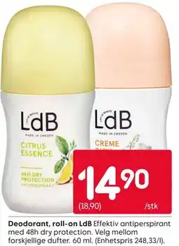 Rusta Deodorant, roll-on LdB tilbud