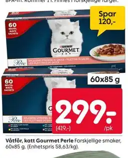 Rusta Våtfôr, katt Gourmet Perle tilbud