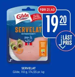 Rema 1000 Gilde servelat tilbud
