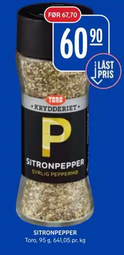 Rema 1000 Toro Sitronpepper tilbud