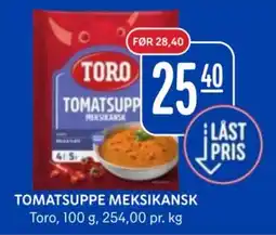 Rema 1000 Toro tomatsuppe meksikansk tilbud