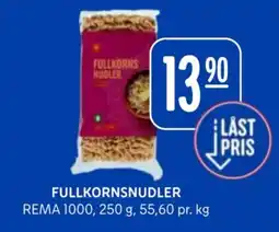 Rema 1000 Fullkorns nudler tilbud