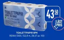 Rema 1000 Rema 1000 toalettpapir tilbud