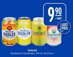 Rema 1000 Radler Munkholm/Clausthaler tilbud