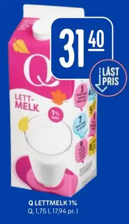 Rema 1000 Q Lettmelk 1% tilbud
