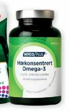 Vitusapotek Nycoplus høykonsentrert Omega-3 tilbud