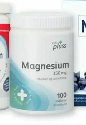 Vitusapotek Vidi pluss Magnesium tilbud