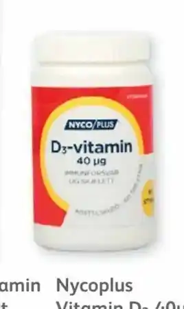 Vitusapotek Nycoplus Vitamin D 3 40μg tilbud